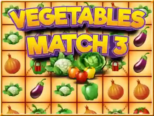 Permainan Vegetables match 3 secara online