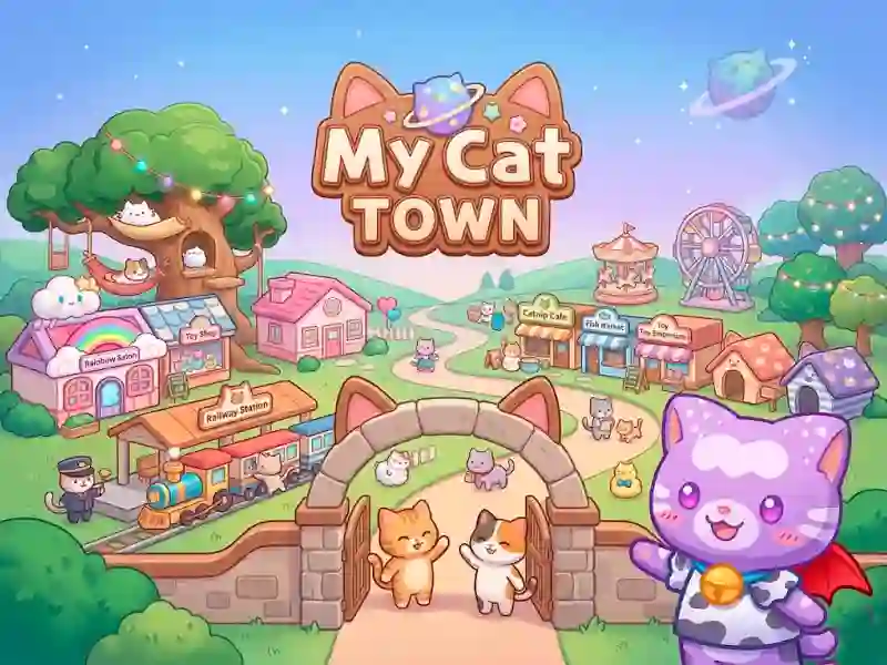 Permainan My Cat Town secara online