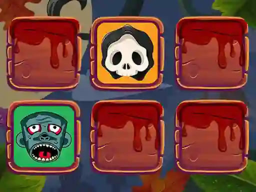 Permainan Halloween Faces Memory secara online