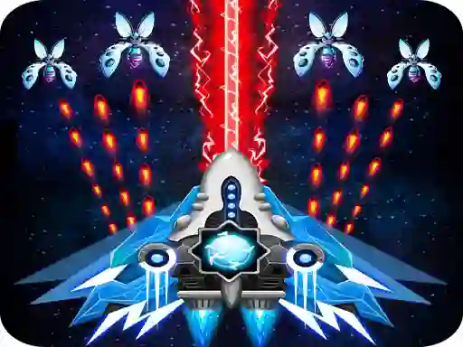 Permainan 2D Space Shooter secara online