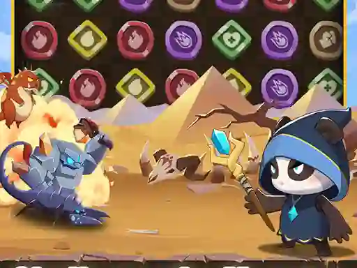 Permainan Legend of Panda Match 3 & Battle secara online