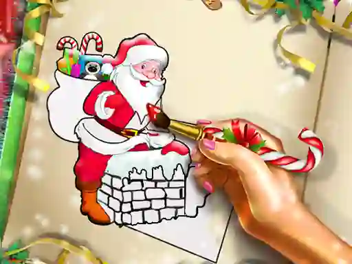 Permainan Santa Christmas Coloring secara online