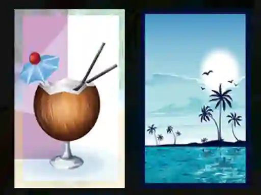 Permainan Beach Cocktails Memory secara online