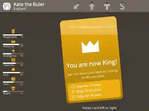 Permainan Kings Card Decisions secara online