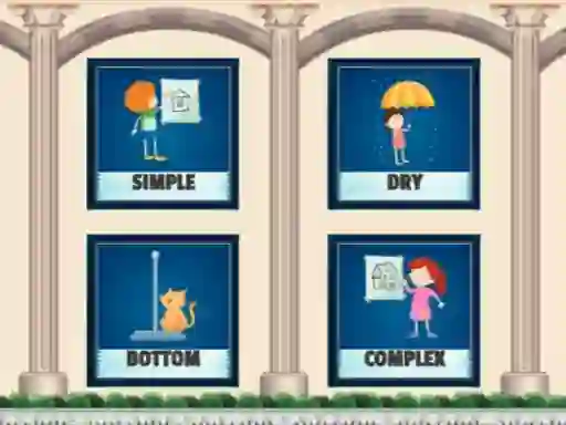 Permainan Opposite photo match secara online