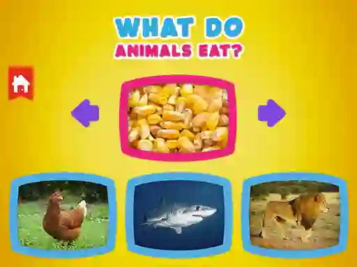 Permainan What Do Animals Eat? secara online