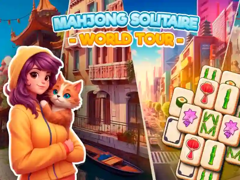 Permainan Mahjong Solitaire: World Tour secara online