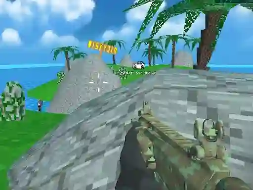 Permainan Blocky Combat SWAT Desert Storm Zombie secara online