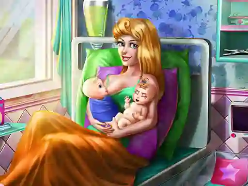 Permainan Sleepy Princess Twins Birth secara online