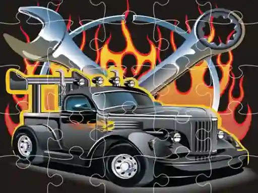 Permainan Hot Rod Jigsaw secara online