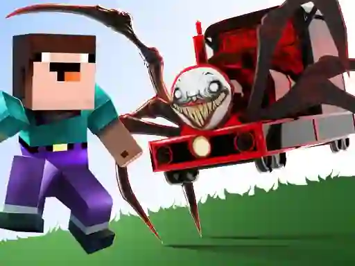 Permainan Noob vs Spider Train secara online