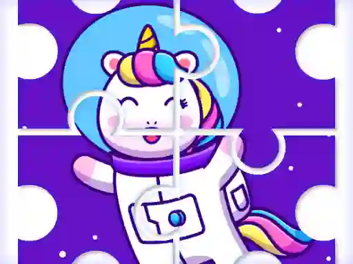 Permainan Cute Rainbow Unicorn Puzzles secara online