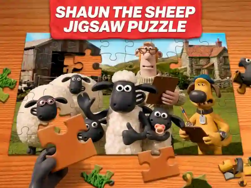 Permainan Shaun the Sheep Jigsaw Puzzle secara online