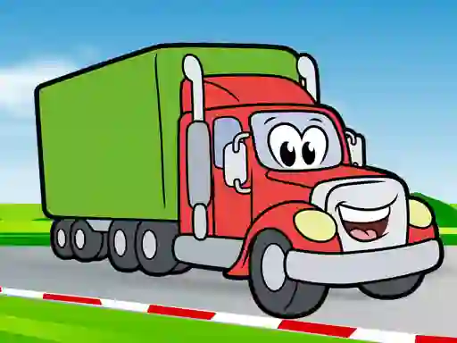 Permainan Happy Trucks Coloring secara online