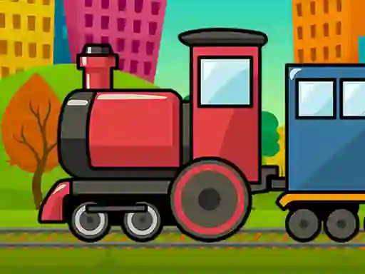 Permainan Train Jigsaw secara online