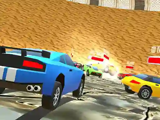 Permainan Low Poly Smash Cars secara online