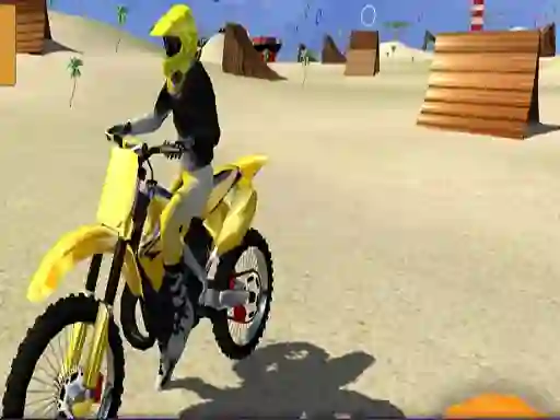 Permainan Motor Cycle Beach Stunt secara online