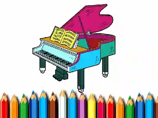 Permainan Back To School: Piano Coloring Book secara online