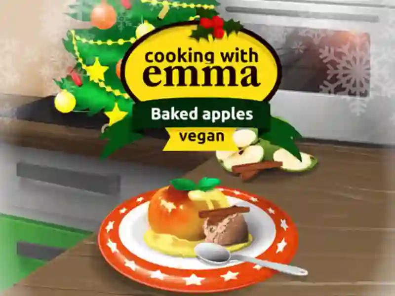 Permainan Cooking with Emma Baked Apples vegan secara online