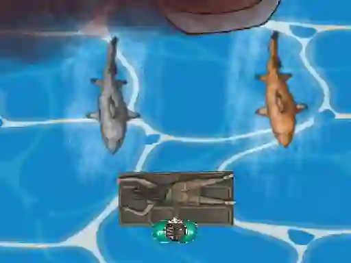 Permainan Titanic Shark Attacks secara online