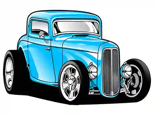 Permainan Hot Rod Coloring secara online