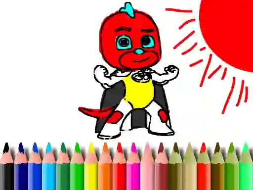 Permainan Back To School: Mask Boy Coloring secara online
