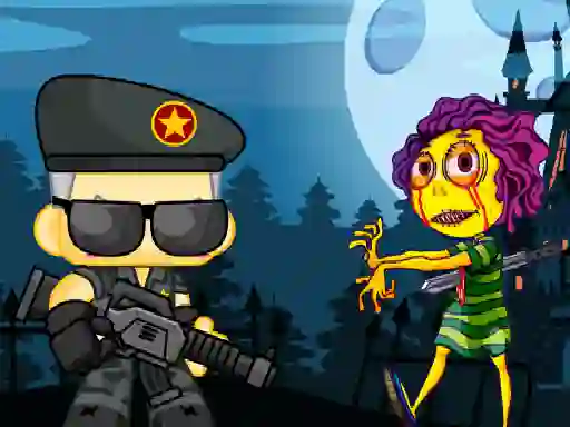 Permainan Zombie Shooter 2d secara online