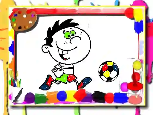 Permainan Football Coloring Time secara online