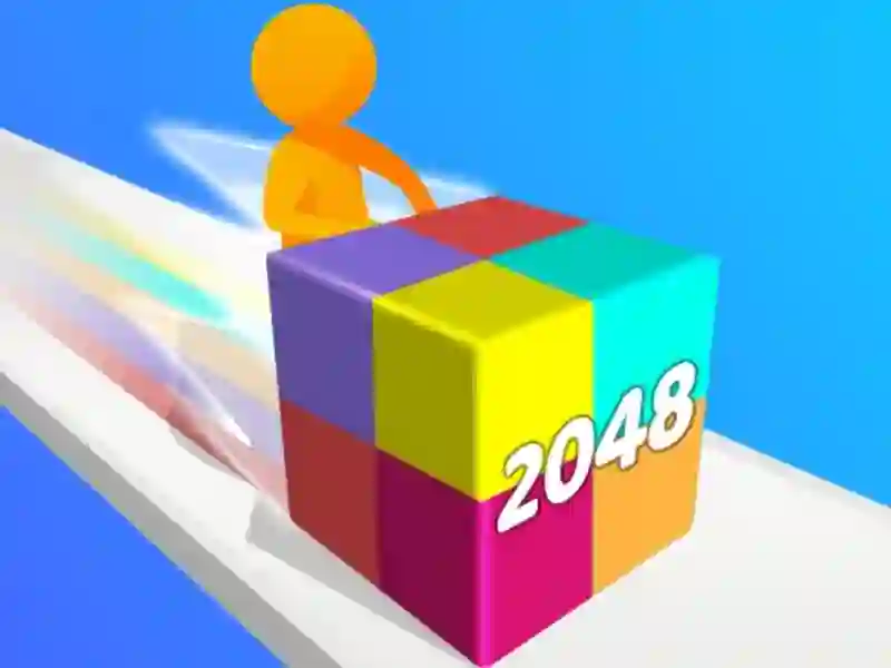 Permainan Geometry Stack 2048 Run secara online