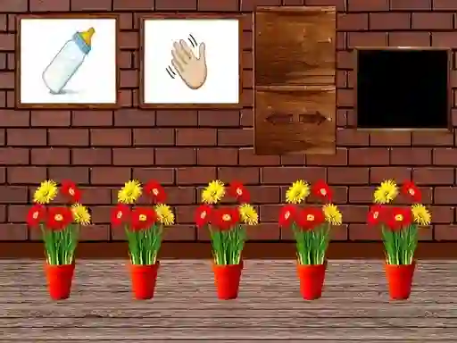 Permainan Flower House Escape secara online