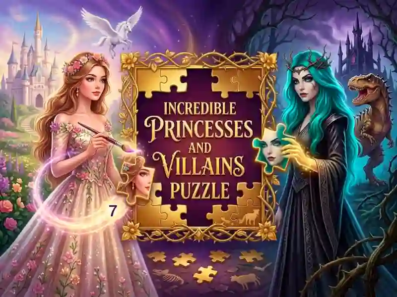 Permainan Incredible Princesses and Villains Puzzle secara online