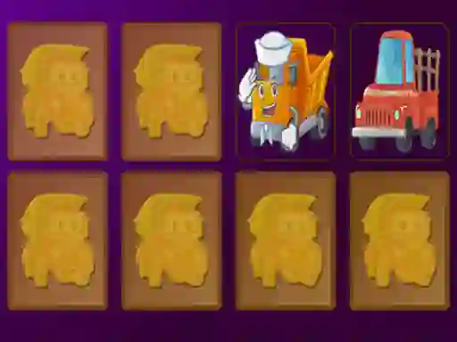 Permainan Cartoon Trucks Memory secara online