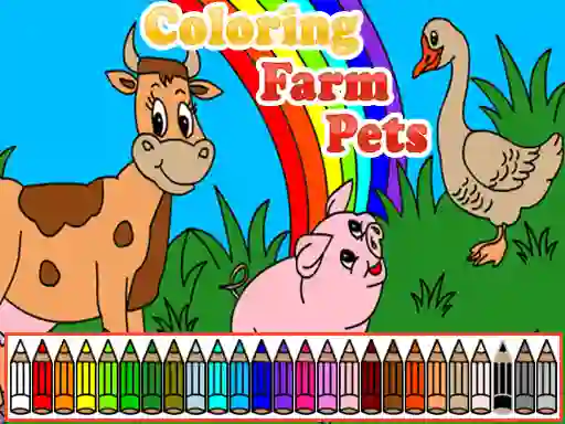 Permainan Coloring Farm Pets secara online