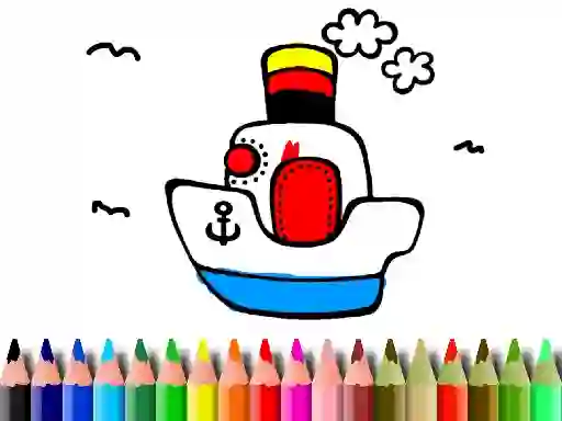 Permainan Back to School: Boat Coloring secara online