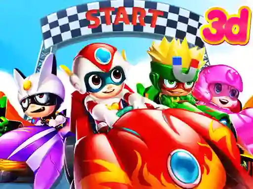 Permainan Cartoon Racing 3D secara online