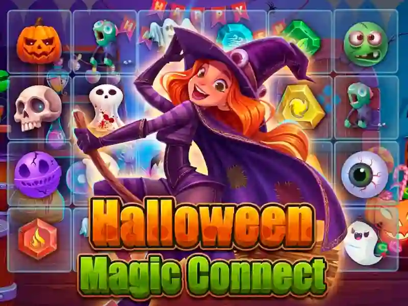 Permainan Halloween Magic Connect secara online