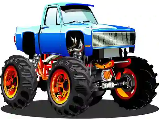 Permainan Monster Truck Puzzle secara online