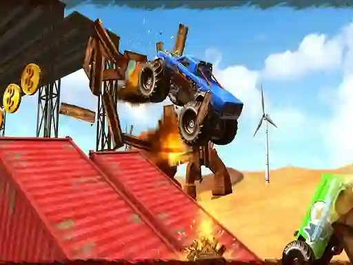 Permainan Monster Truck Impossible Track Plane Simulator secara online