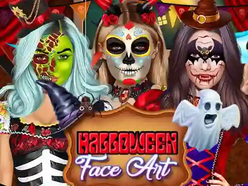 Permainan Kylie Jenner Halloween Face Art secara online