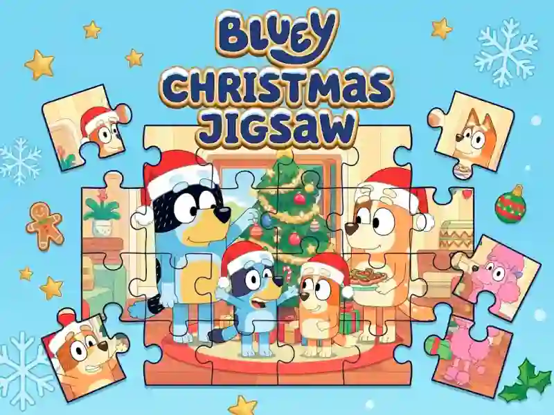 Permainan Bluey Christmas Jigsaw secara online