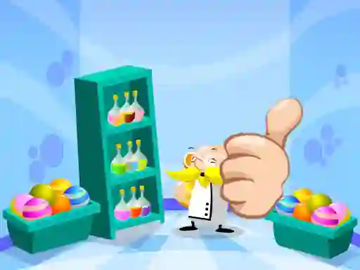 Permainan Crazy Professor Bubble secara online
