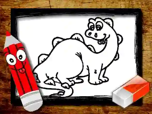 Permainan Back To School: Dinosaur Coloring Book secara online