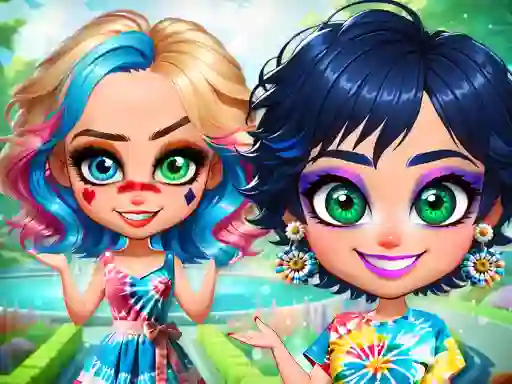 Permainan Tie-Dye Explosion of Color secara online