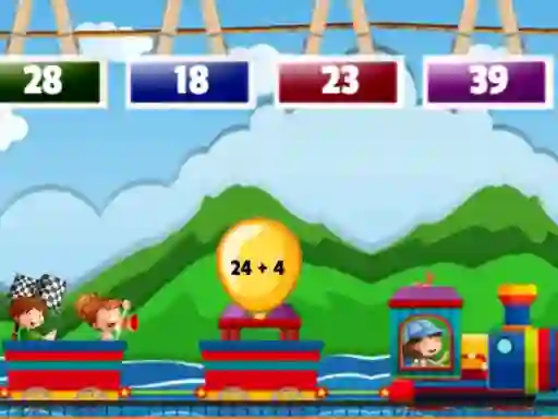 Permainan Math Train Addition secara online