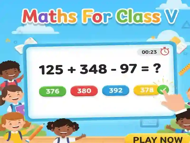 Permainan Maths For Class V secara online