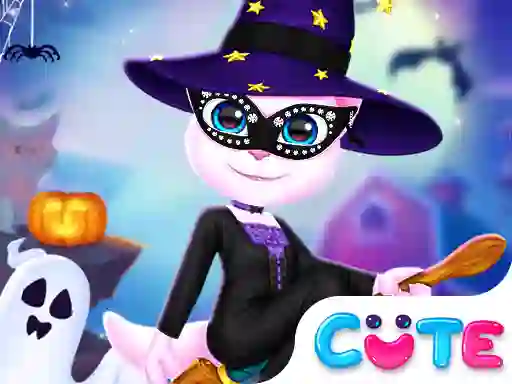 Permainan Cat Girl Halloween Preparation secara online