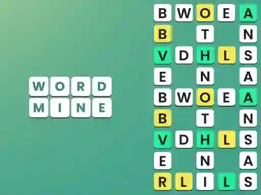 Permainan Word Mine secara online