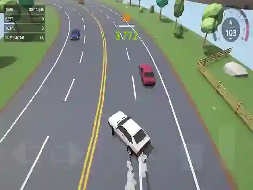 Permainan Polygon Drift: Endless Traffic Racing secara online