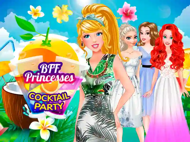 Permainan BFF Princesses Cocktail Party secara online