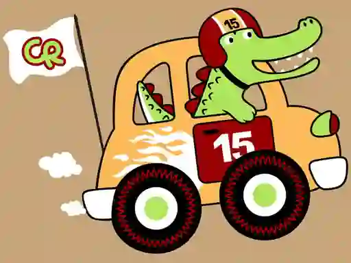 Permainan Fast Racing Cars Coloring secara online